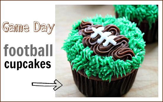 football cupcakes