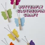 butterfly clothespin craft pinterest image