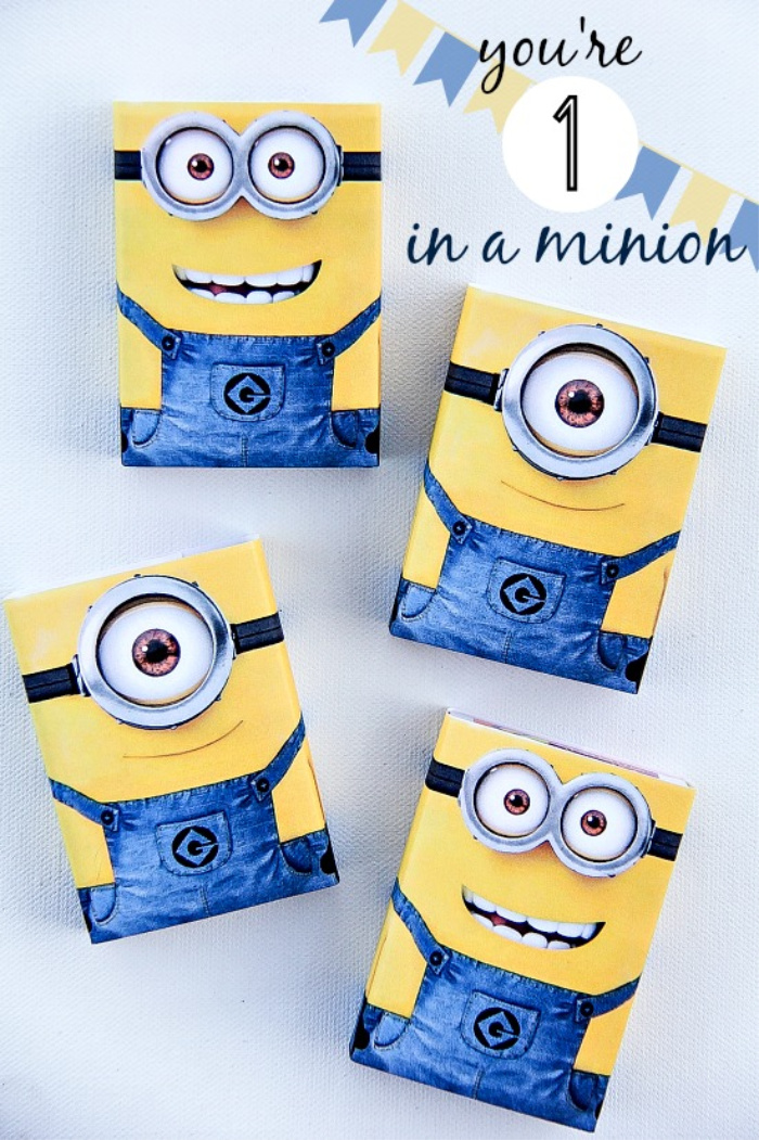minion wrappers for valentines day gifts