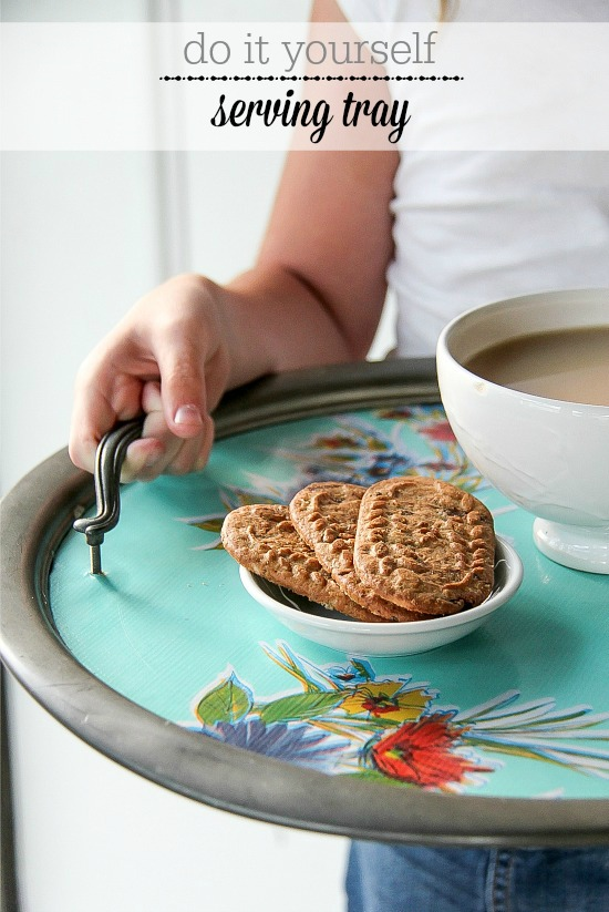 DIY Serving Tray #upcycle #trashtotreasure