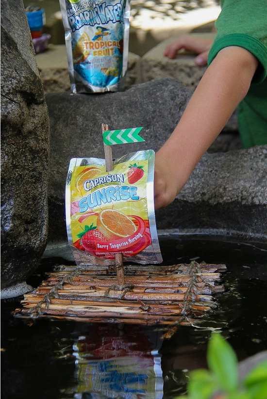 Recycled Raft made with Capri Sun pouches #CapriSunMomFactor