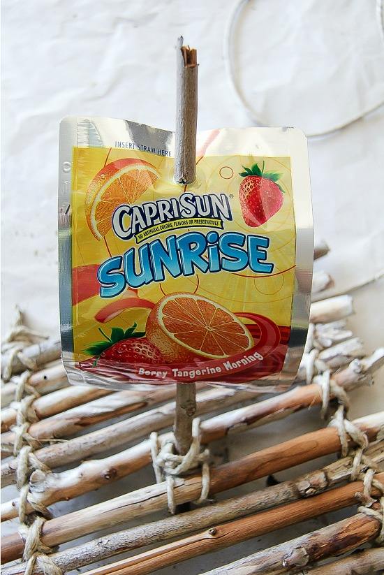 Recycled Raft made with Capri Sun pouches #CapriSunMomFactor