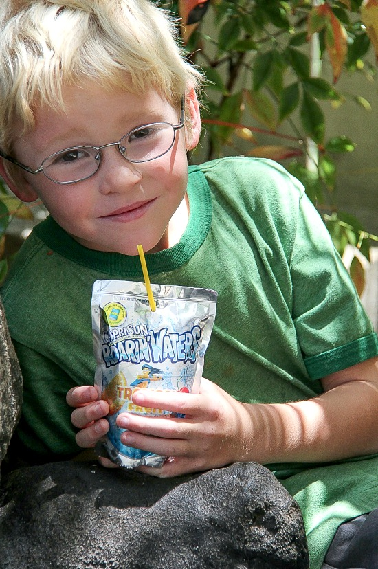 Recycled Raft made with Capri Sun pouches #CapriSunMomFactor