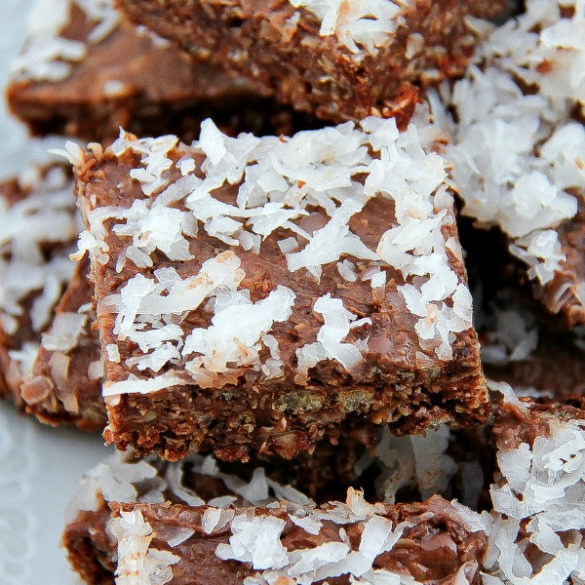 chocolate and coconut squares