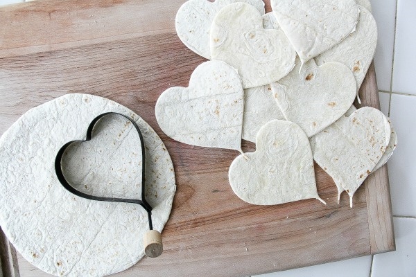 heart shaped tortillas