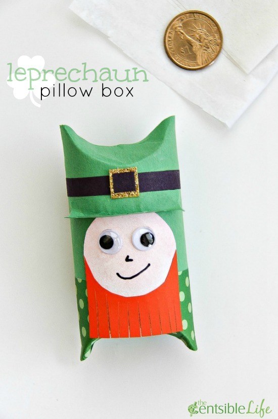 leprechaun pillow box craft