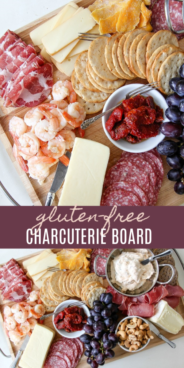 gluten free grazing platter Pinterest image