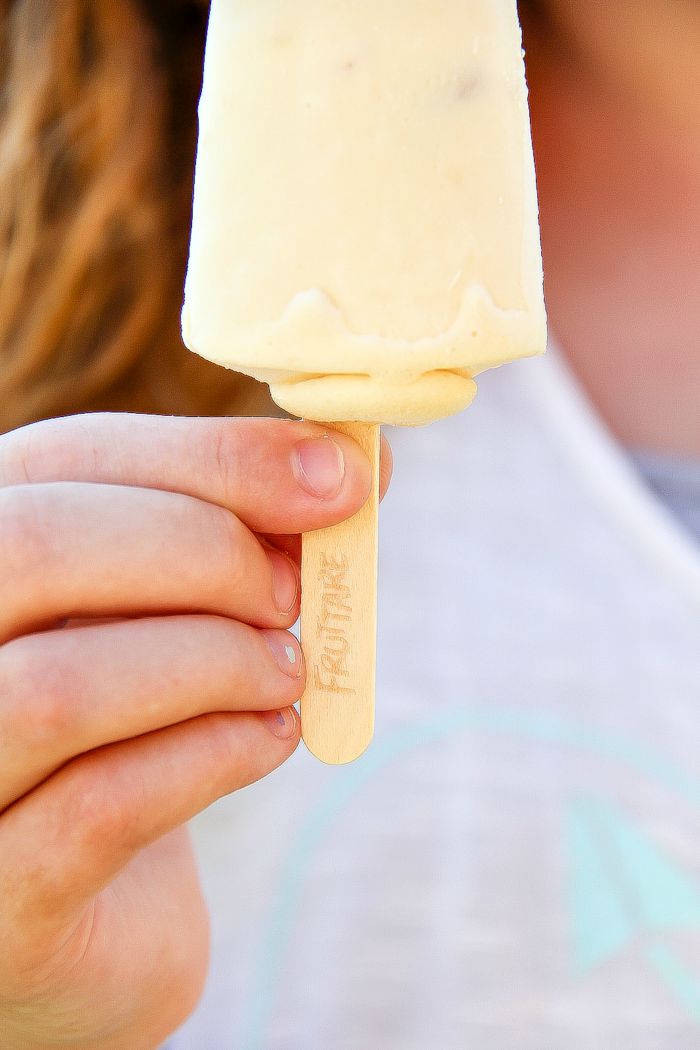 hand holding a popsicle