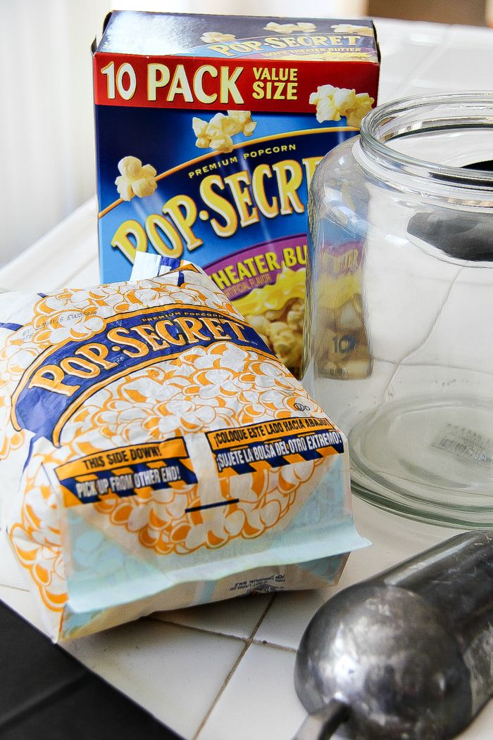 Pop Secret microwave popcorn bag