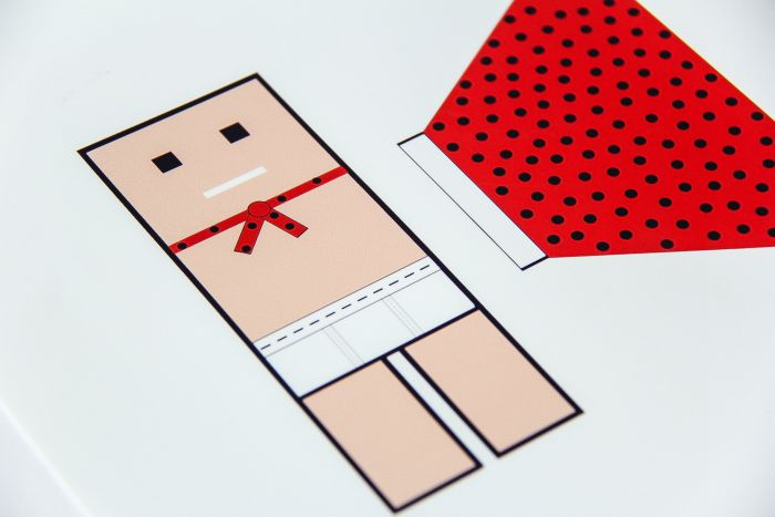 paper cutout of a captain underpants bookmark