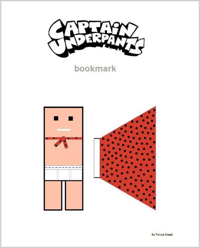 captain underpants free printable pdf file