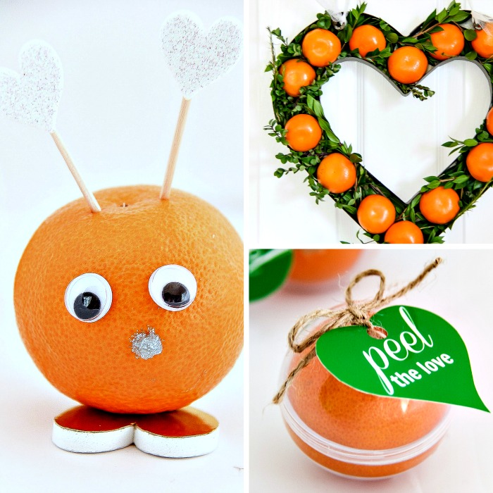 valentine's day crafts using Halos mandarins