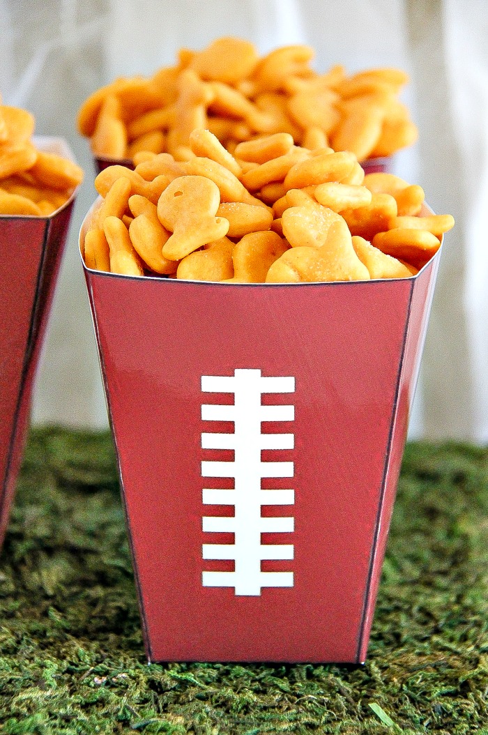 football snack tub printable