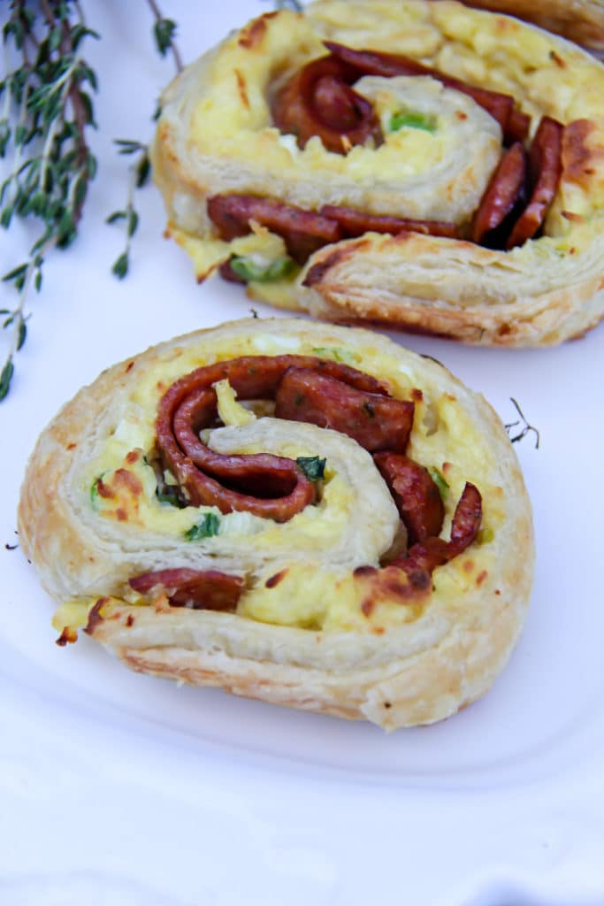 Spicy Sausage and Egg Breakfast Pinwheels Tonya Staab