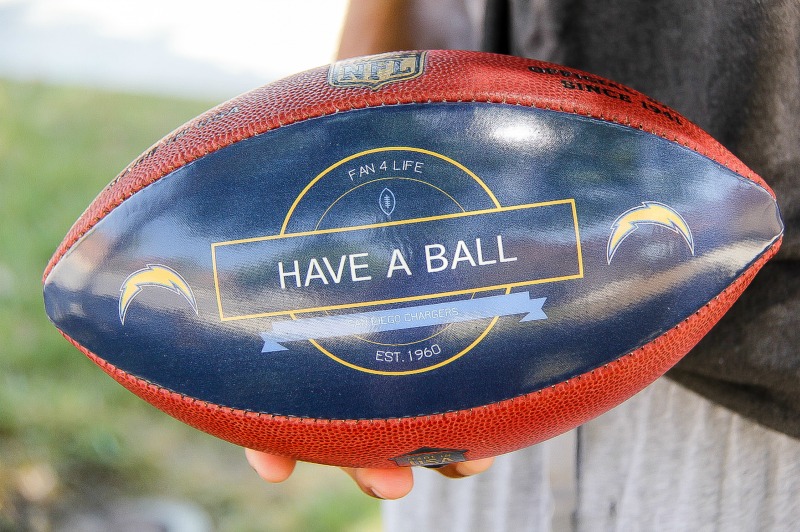 customized wilson football gift idea