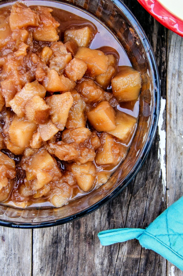 slow cooker apple pie filling to make ahead and store