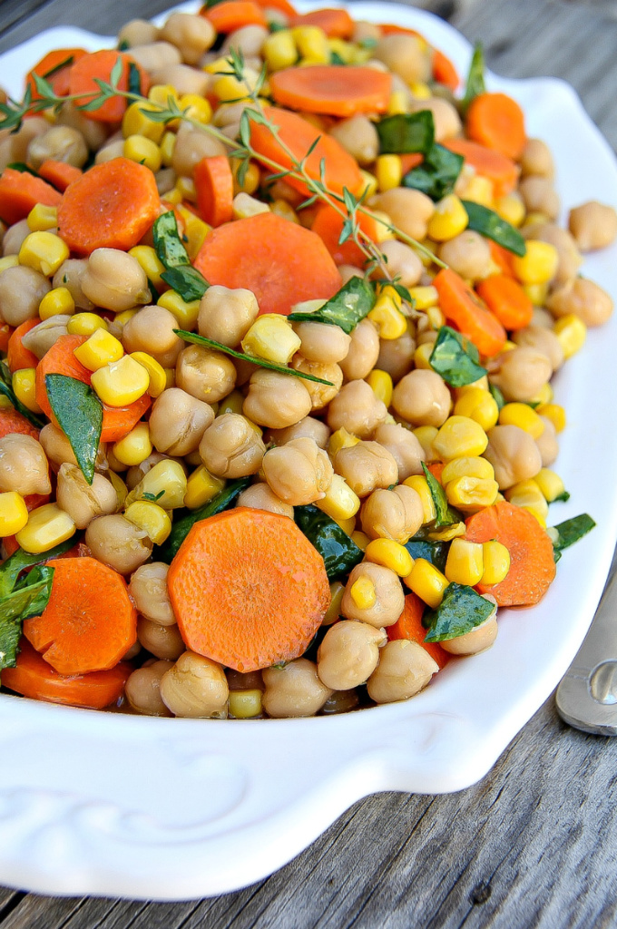 chickpea and carrot salad
