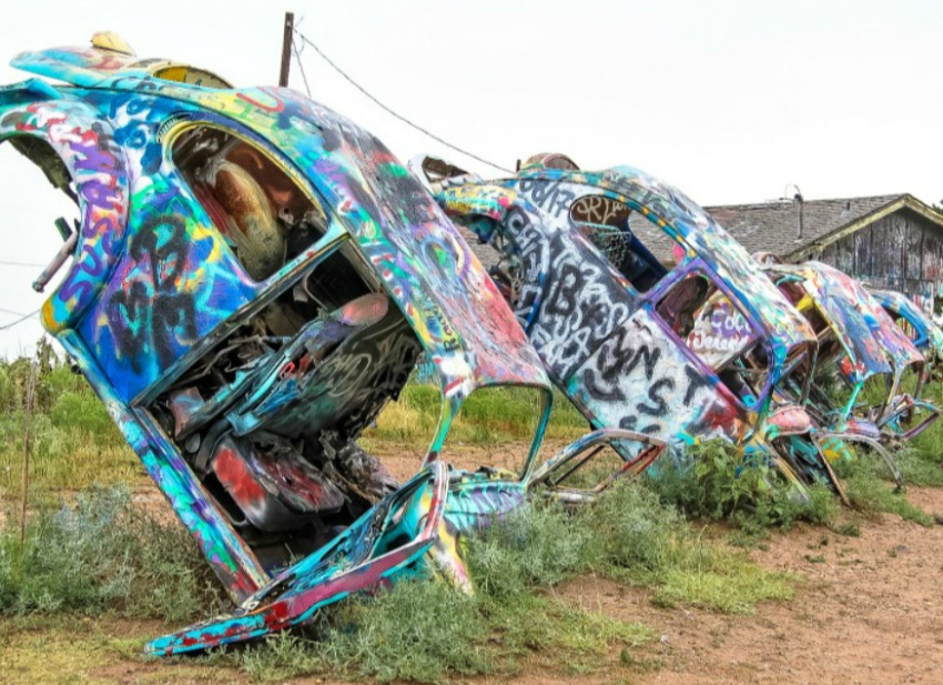 The slug bug ranch in Texas