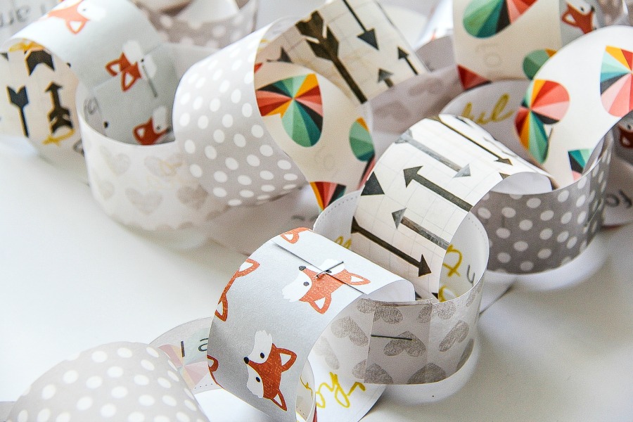 A Thanksgiving paper chain craft 