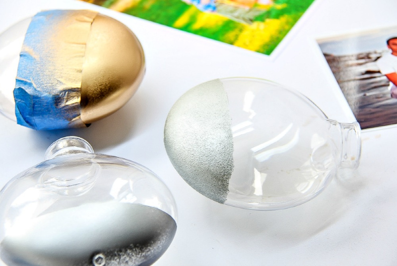 how to paint clear glass ornaments for christmas