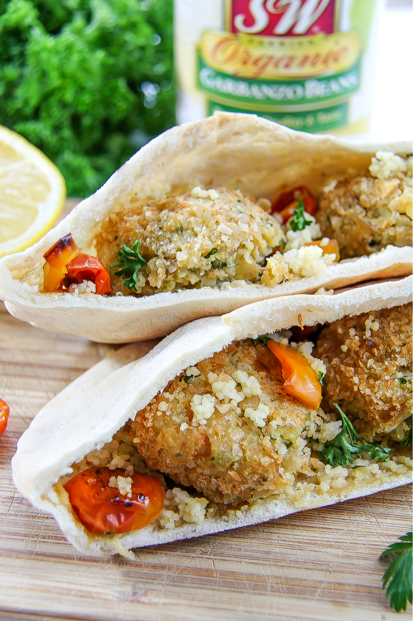 falafel pita pocket sandwich recipe with couscous