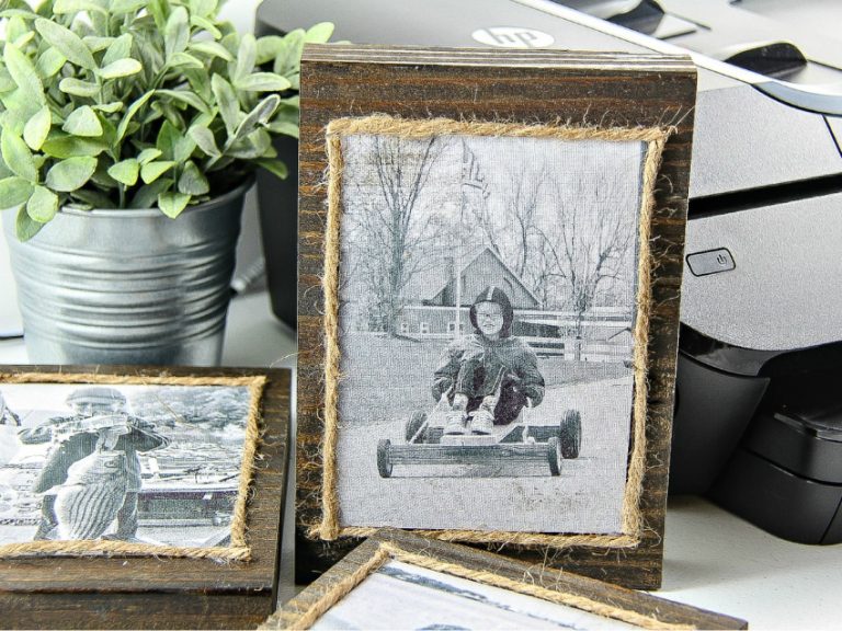 DIY Wood Block Photo Frames Tonya Staab