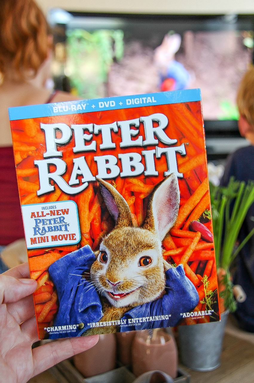 Peter Rabbit Blu-Ray, DVD, and digital copy.