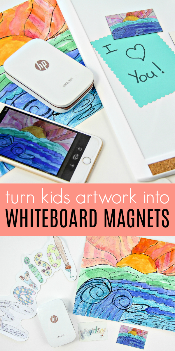 display kids art Pinterest image