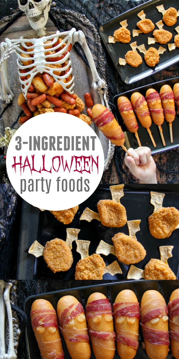 Halloween party food Pinterest image