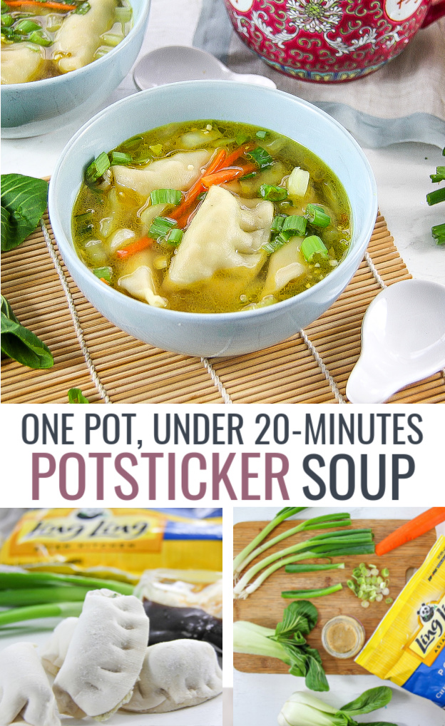 potsticker soup Pinterest image