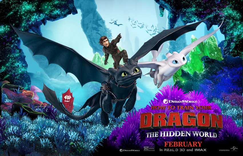 How to Train Your Dragon The Hidden World movie poster.