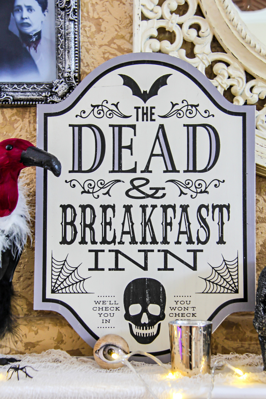 A Dead and Breakfast Inn Halloween sign from Oriental Trading.