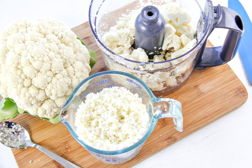 How to blend cauliflower to make pizza