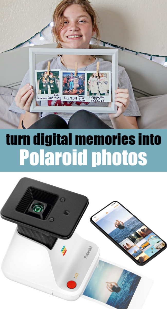 Polaroid Lab instant printer Pinterest image.