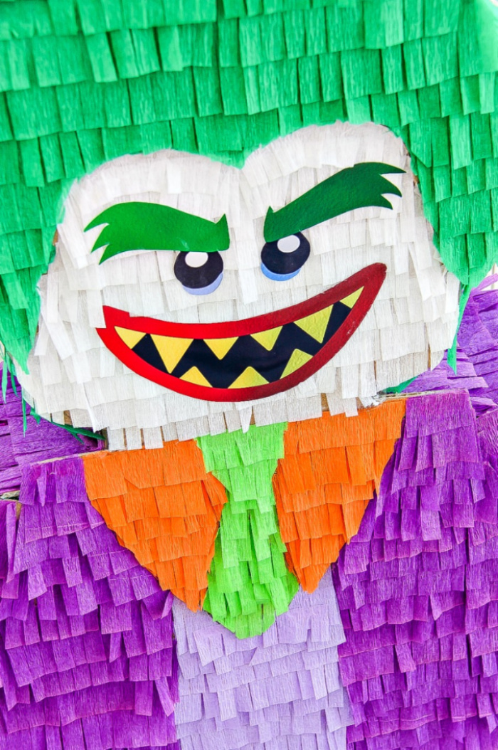 Make a DIY LEGO Joker Piñata For Your Next Batman Party | Tonya Staab