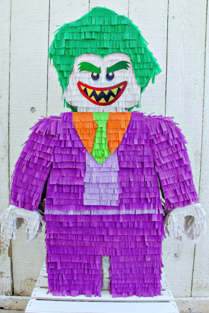 LEGO Joker DIY pinata tutorial