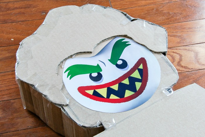 a printable LEGO Joker face