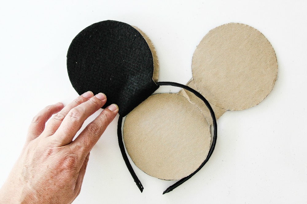 instructions to make mickey mouse ear headband
