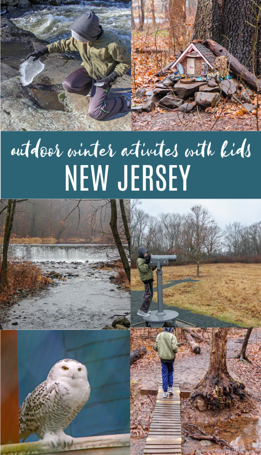 outdoor winter activities in New Jersey Pinterest image