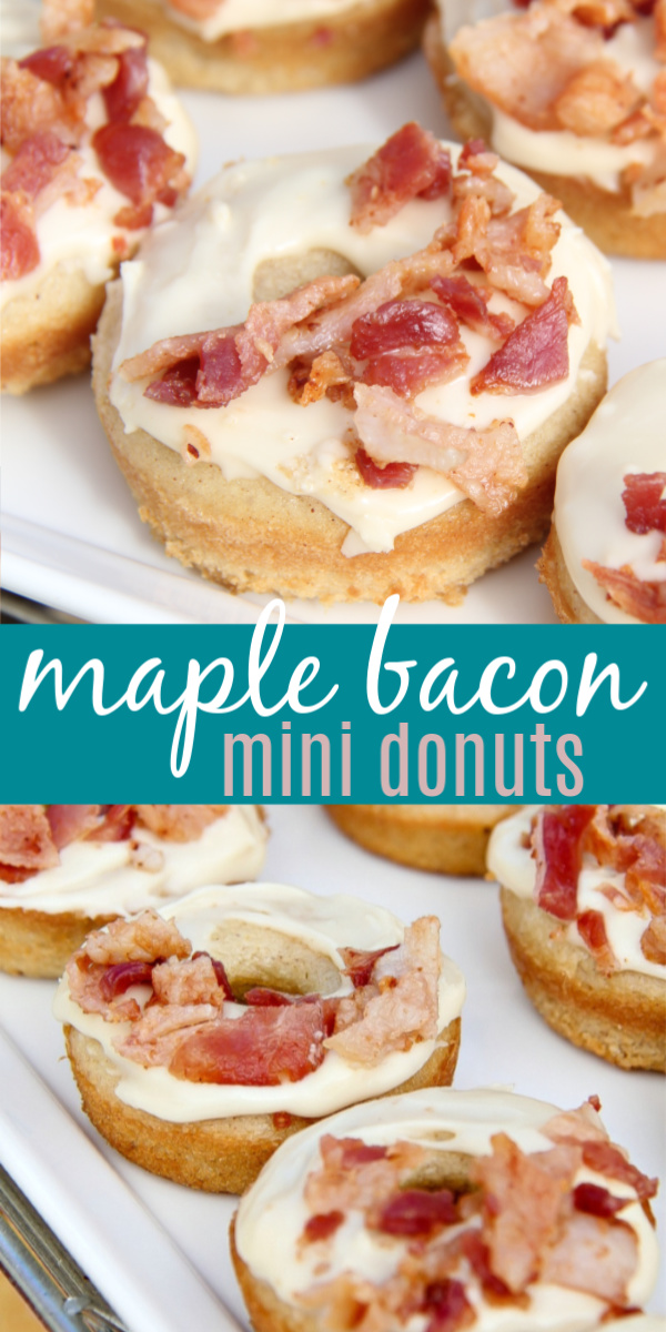 Maple bacon donuts Pinterest image
