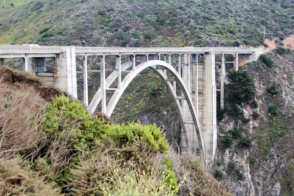 a driving bridge in big sur