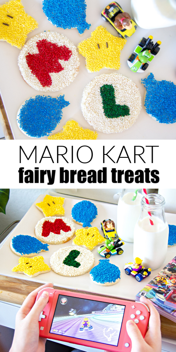 Mario Kart party treat for kids Pinterest image