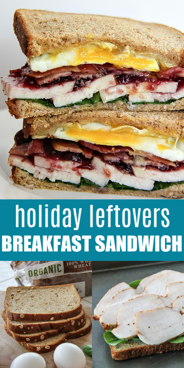turkey breakfast sandwich Pinterest image