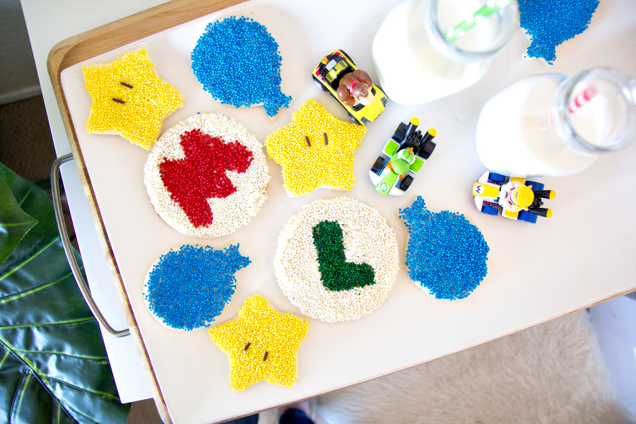 Fairy bread inspired by Mario Kart.