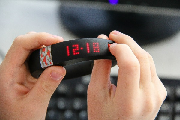 time display on minecraft gameband 