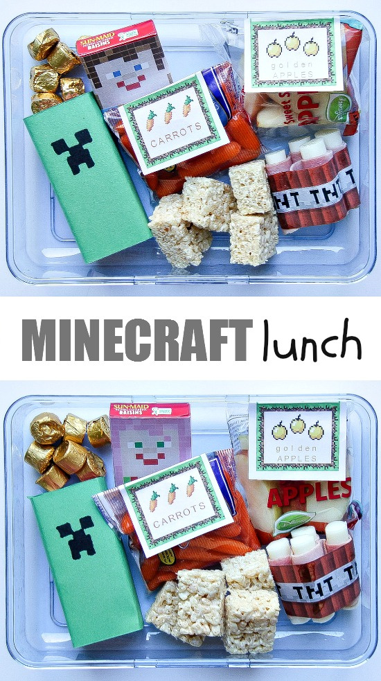 Minecraft lunch box idea for kids