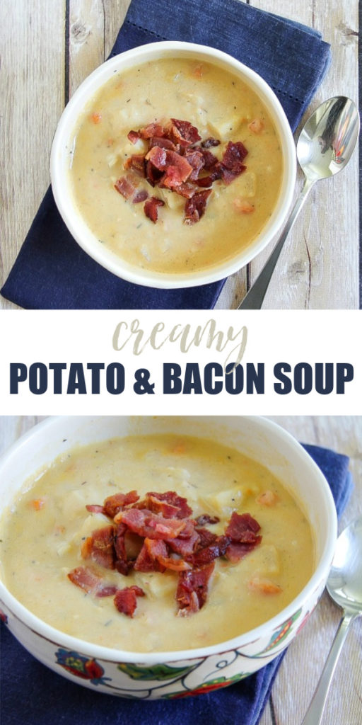 Creamy Potato and Bacon Soup Recipe | Tonya Staab