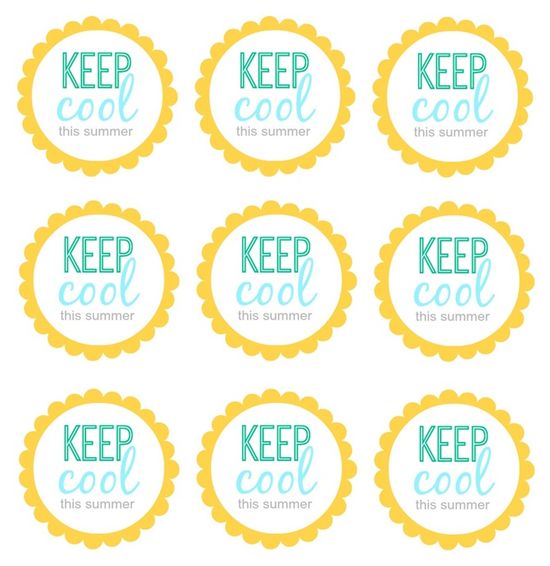printable keep cool this summer tags