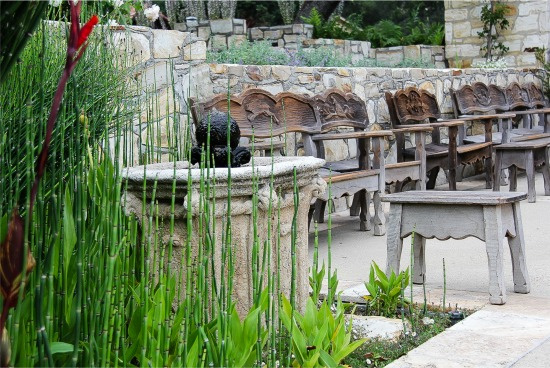 outdoor seating area at Holman Ranch