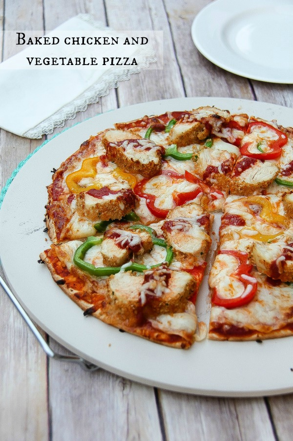 Baked Chicken and Bell Pepper Pizza | Tonya Staab